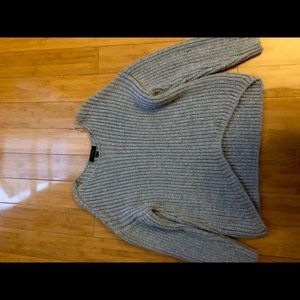 Cozy grey oversized sweater